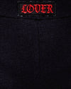 Broderie Black Lover en rouge
