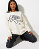 Image de Lulees Jumper en tricot Ivoire Chérubin Noir