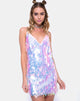 Image de Luna Slip Dress in Opal Unicorn Sequin Pink
