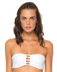 Image de Motel Lunar Bandeau Bikini Top In White