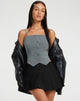 Image de Madian Top in Pinstripe Grey