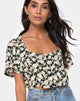 Image de Magia Crop Top in Aster Black