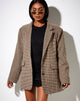 Image de Maiwa Blazer en pied-de-poule marron