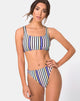 Image de Malee Bikini Top in New Stripe