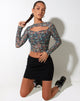 image de Mardi Crop Top in Folk Floral