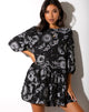 Image de Mareta Tea Dress in Night Sky Black