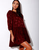 Image de la robe de thé Mareta en satin rose Mulberry