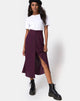 Image de Marni Midi Skirt in Skater Polka Wine