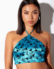 Image de Maudy Crop Top in Butterfly Bloom Blue
