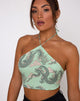 Image de Maudy Crop Top in Chinese Dragon Neo Mint