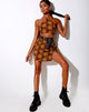 Image de la mini-jupe Sheny en cadran solaire