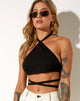 Image de Maura Crop Top in Tailoring Black