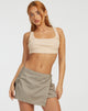 image de Mawari Crop Top in Stripe Rib Yellow and Purple