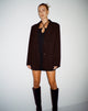 IMAGE DU Blazer Mazaya en Tailoring Chocolat Noir