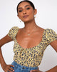 Image de Mazu Top in Mini Bloom Yellow