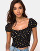 Image de Mazu Top in Pretty Petal Black