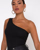 Image de Medi One Shoulder Top in Black