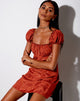 Image de Menta Mini Robe en Satin Rose Cuivre