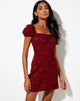 Image de Menta Mini Robe en Satin Rose Mulberry