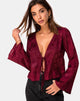 Image de Merida Top in Satin Rose Burgundy