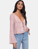 Image de la blouse Merida à pois léopard