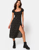 Image de Milla Midi Dress in Pretty Petal Black
