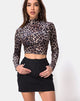 Image of Mini Broomy Skirt in Black with Cherub Embro