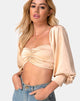 Image de Mirae Crop Top in Satin Gold