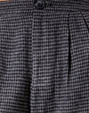 Pied de poule noir et gris