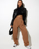 Image of Misha Wide Leg Trouser in Tailoring Putty