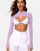 Image de Mola Crop Top in Net Lilac