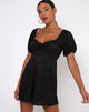 Image de Monali Playsuit in Satin Cheetah Black