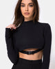 Image de Monec Crop Top in Black Buckle