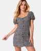 Image de la robe Montero en léopard Ditsy Grey
