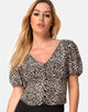 Image de Moria Top in Rar Leopard Brown