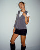 Image du gilet Moris en pinstripe gris
