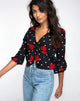 Image de Mosca Plunge Top in Cuban Rose