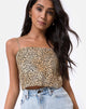 Image de Mosley Crop Top in Mini Tiger Brown