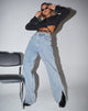 Image de Split Parallel Jeans en Light Blue Wash