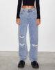 image de Rips Parallel Jean in Light Wash