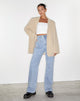 Image de Retro Pocket Flare Jeans in Super Light Wash