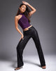 Image de Sanju Trouser in Drape Sequin Black