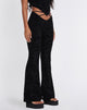 Image de Pantalon évasé Nancha en Zebra Flock Black