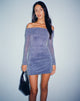 Image de la mini robe Nasami en bleu marine