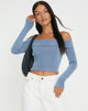 Image de Nasari Crop Top in Blue Grey