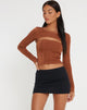 image de Nastra Crop Top in Brown