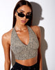 Image de Naya Crop Top in Mini Croc Tan