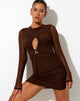 Image de Nebel Mini Robe en Maille Chocolat