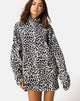 Image de Neivie Chandail à col haut en tricot animalier