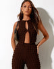 Image de Neno Crop Top in Bubble Jersey Brown